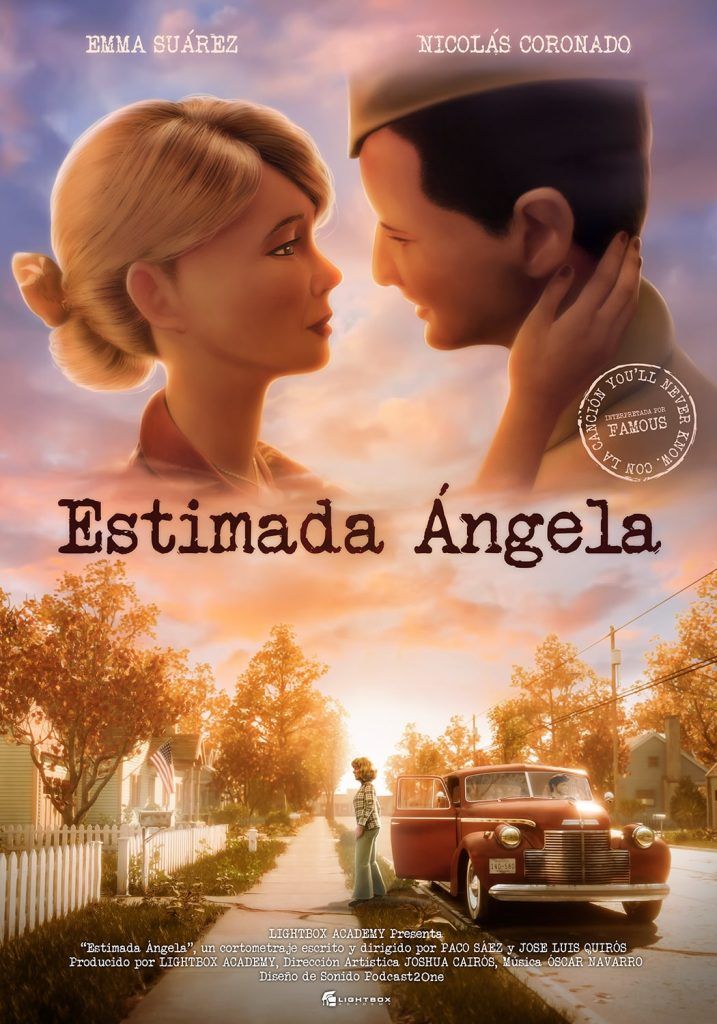 Poster del Cortometraje Estimada Angela