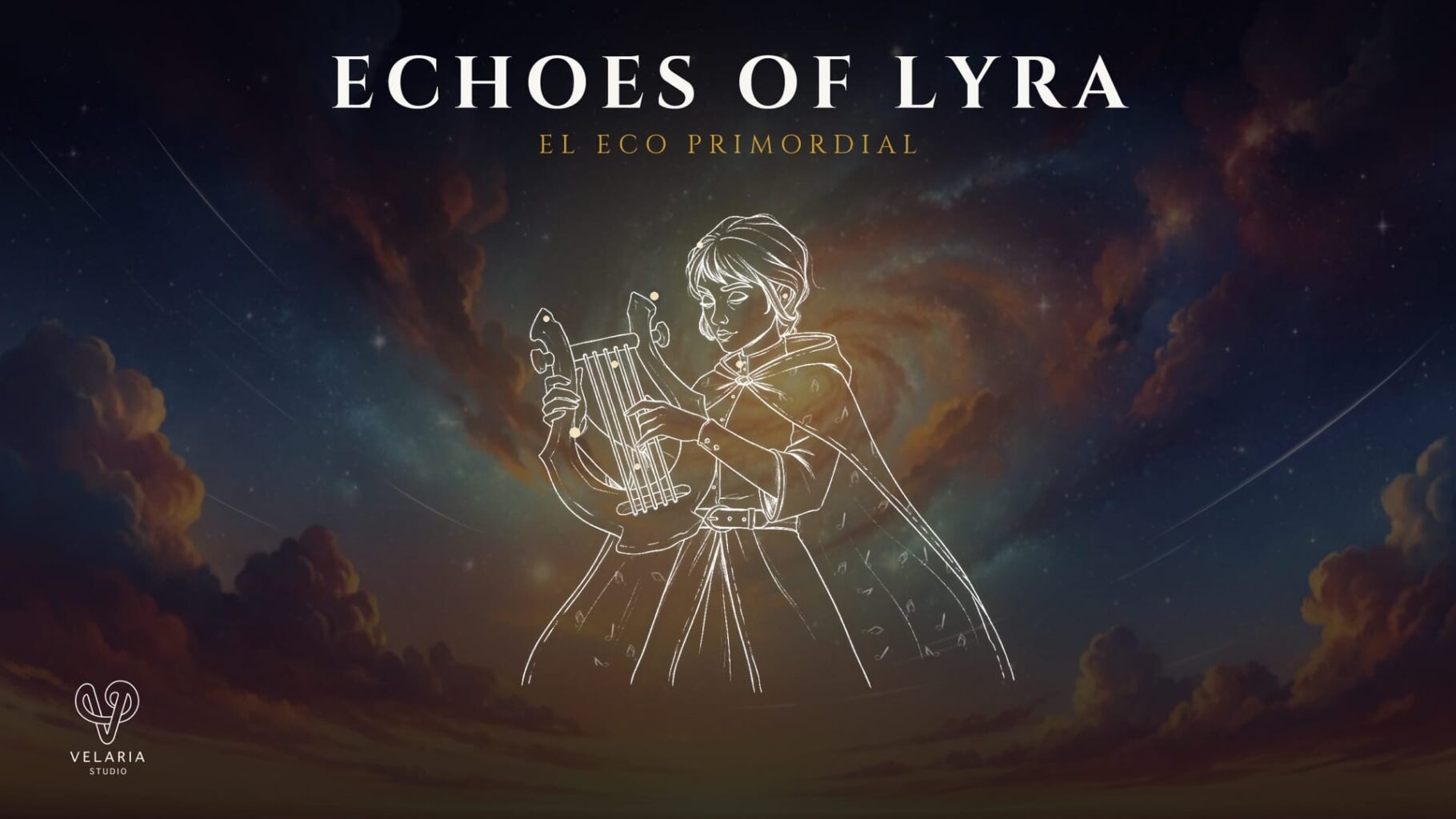 Portada de Echoes of Lyra, videojuego narrativo desarrollado en Unreal Engine 5 y protagonista del meetup de la comunidad Unreal Engine en Madrid.