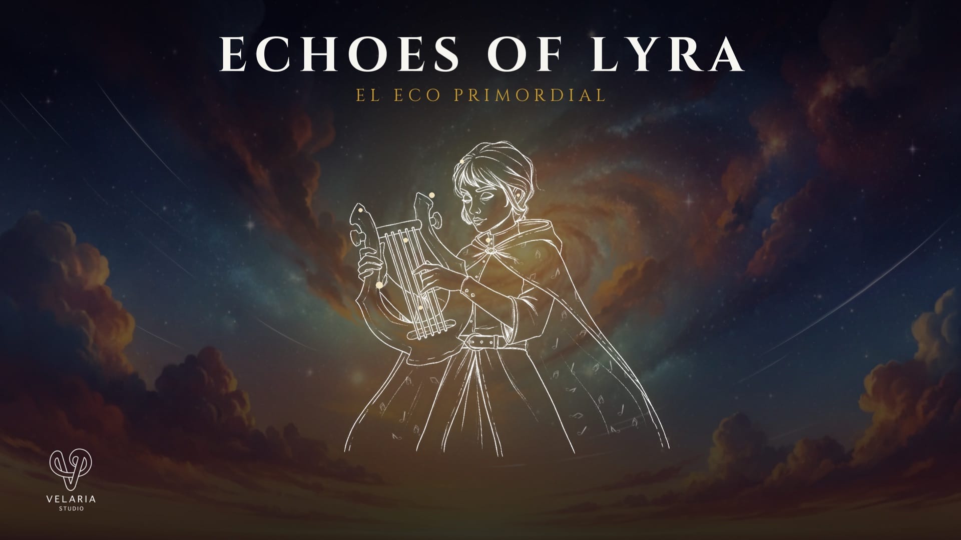 Portada de Echoes of Lyra, videojuego narrativo desarrollado en Unreal Engine 5 y protagonista del meetup de la comunidad Unreal Engine en Madrid.