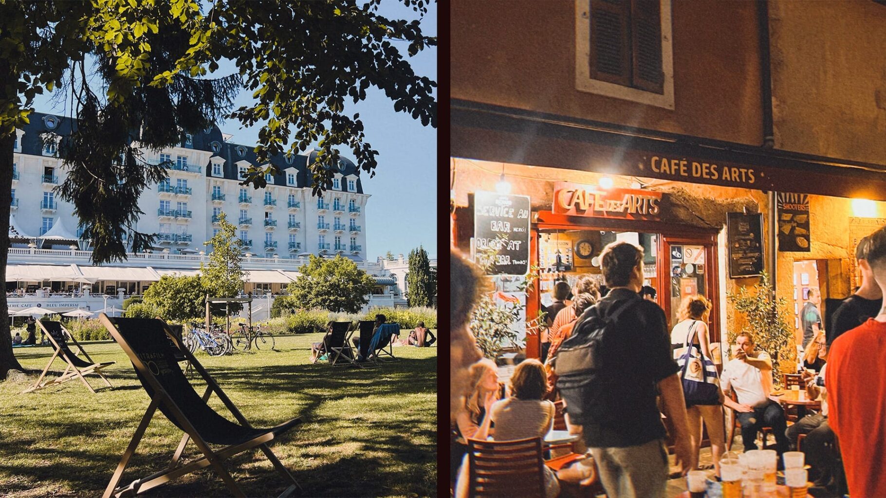 El Hotel Impérial Palace y el Café des Arts, dos de los puntos de encuentro de profesionales durante el Festival de Annecy