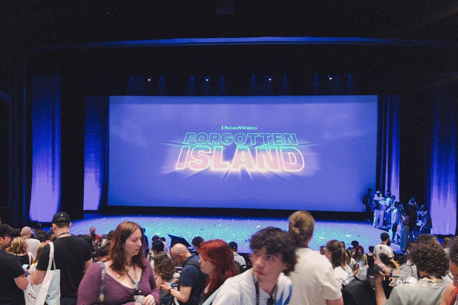 Proyección de la premiere de Forgotten Island de DreamWorks durante el Festival Internacional de Cine de Animación de Annecy